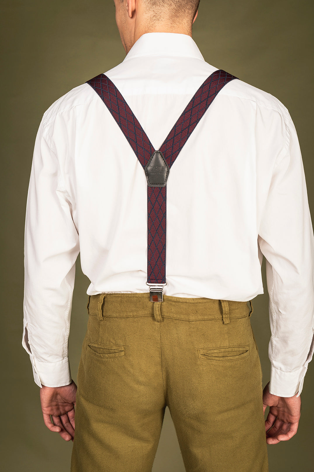 Y Shape suspender for men back | NAE Vegan Shoes Accessories
