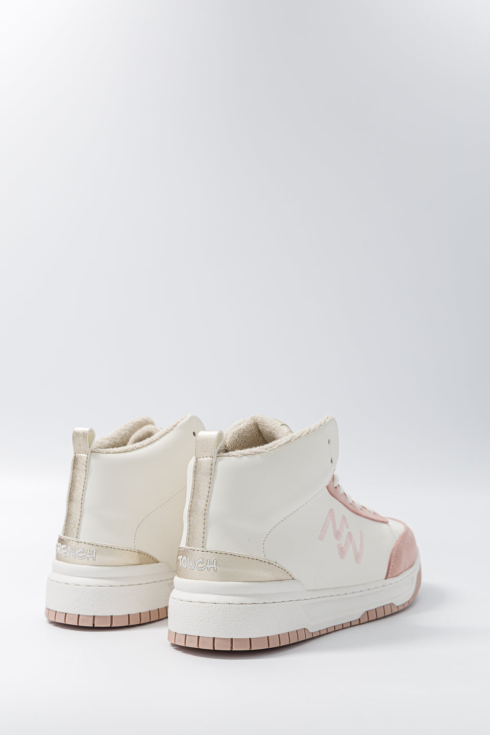 Baskets montantes French Touch Vanilla Rose - vue de dos