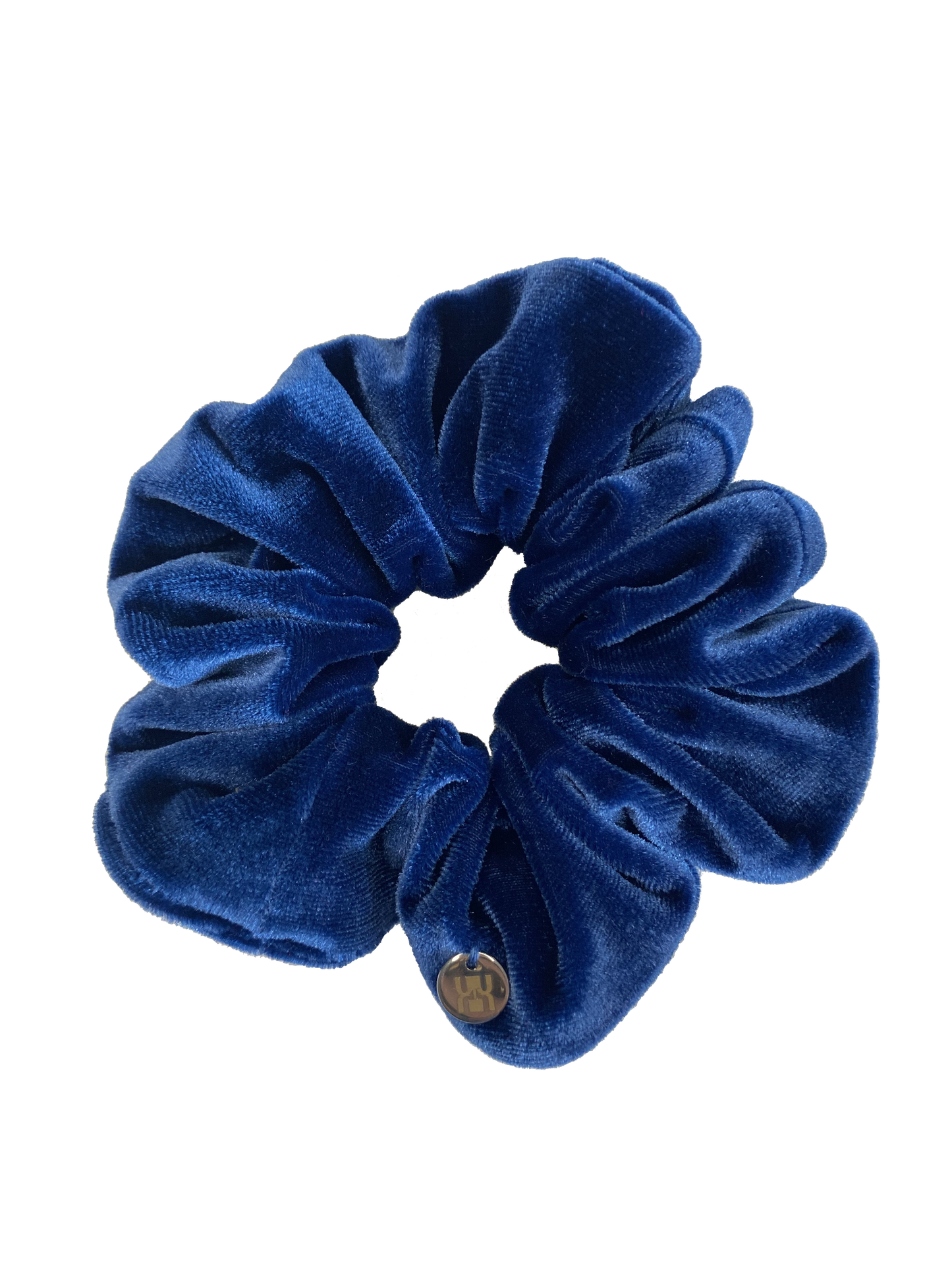 Chouchou en velours - Bleu