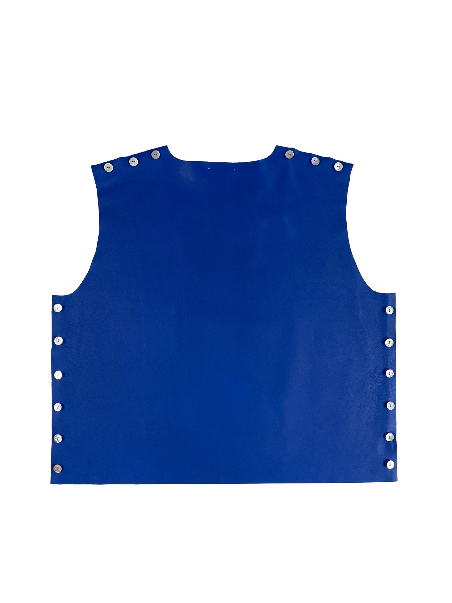 Top Cassiopée en cuir noir