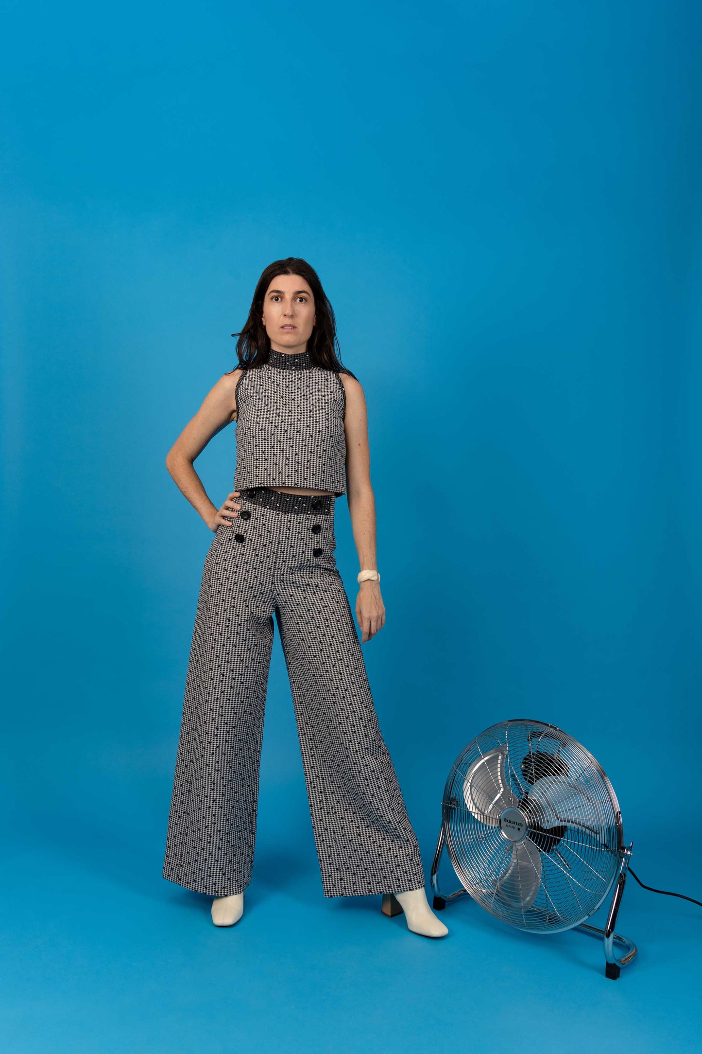 Pantalon pont Yvette - Pieds de Poule