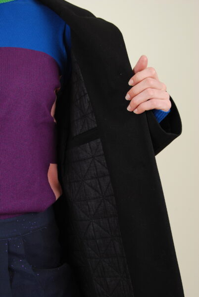 Intérieur manteau Chloe doublée matelassé Made in France
