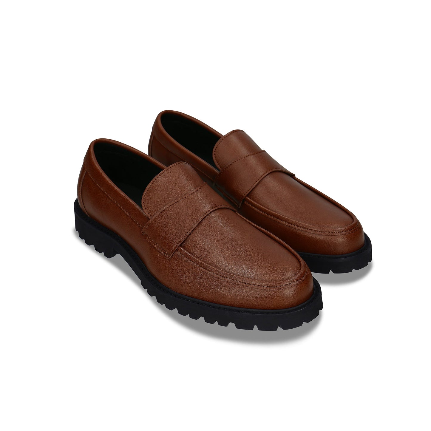 Mocassins pour homme en cuir végan marron polyvalents et élégants, pour un confort durable | NAE