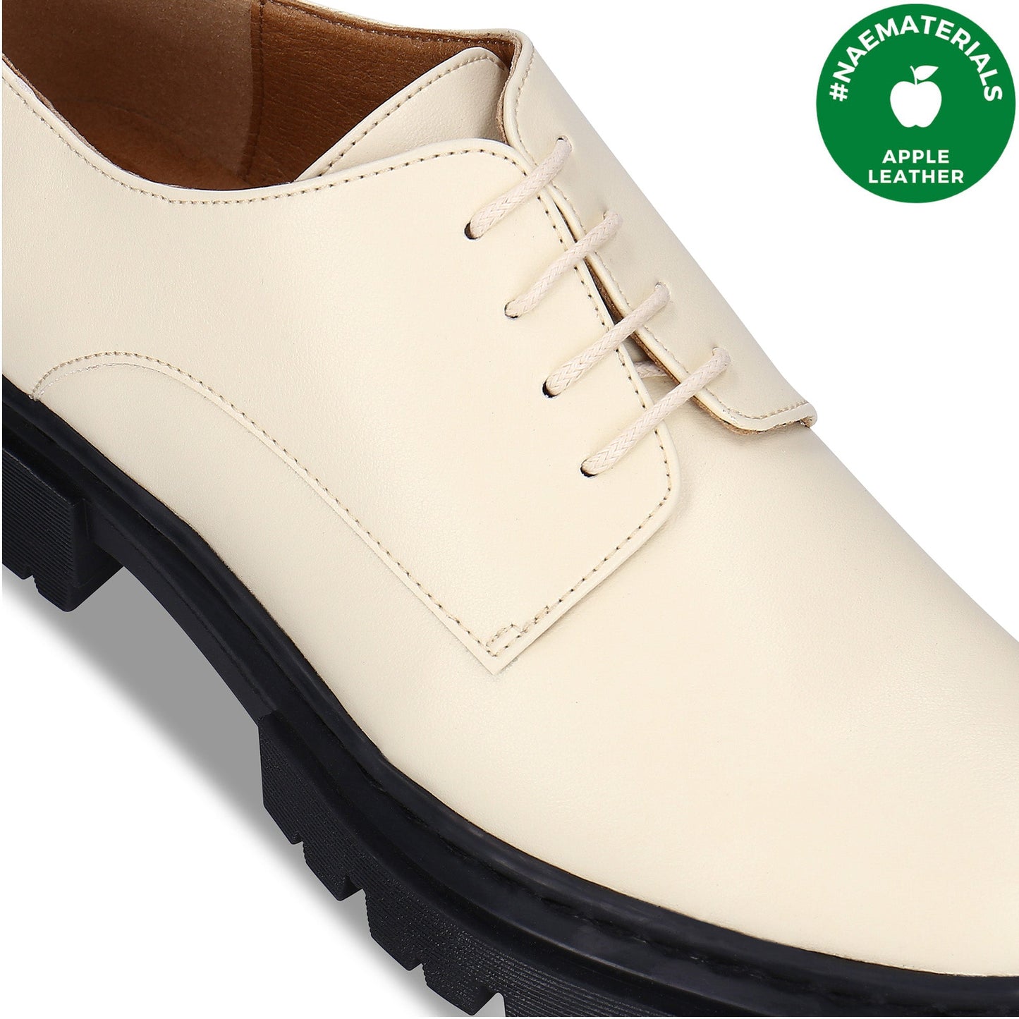 Chaussures véganes basses derby décontractées antidérapantes en cuir de pomme | NAE