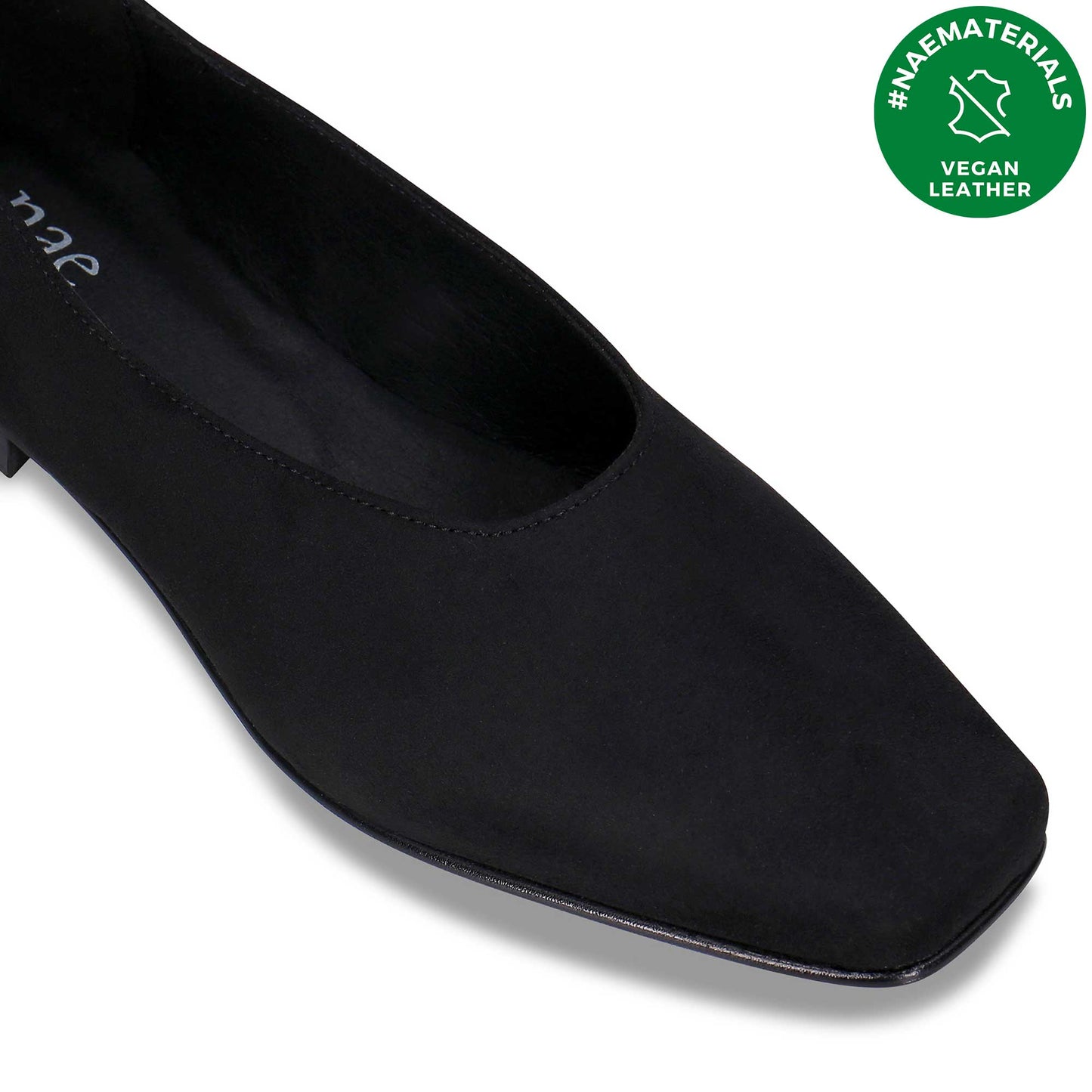 Sapatos sabrinas vegan para mulher pretos fabricados com microfibras sustentáveis | NAE