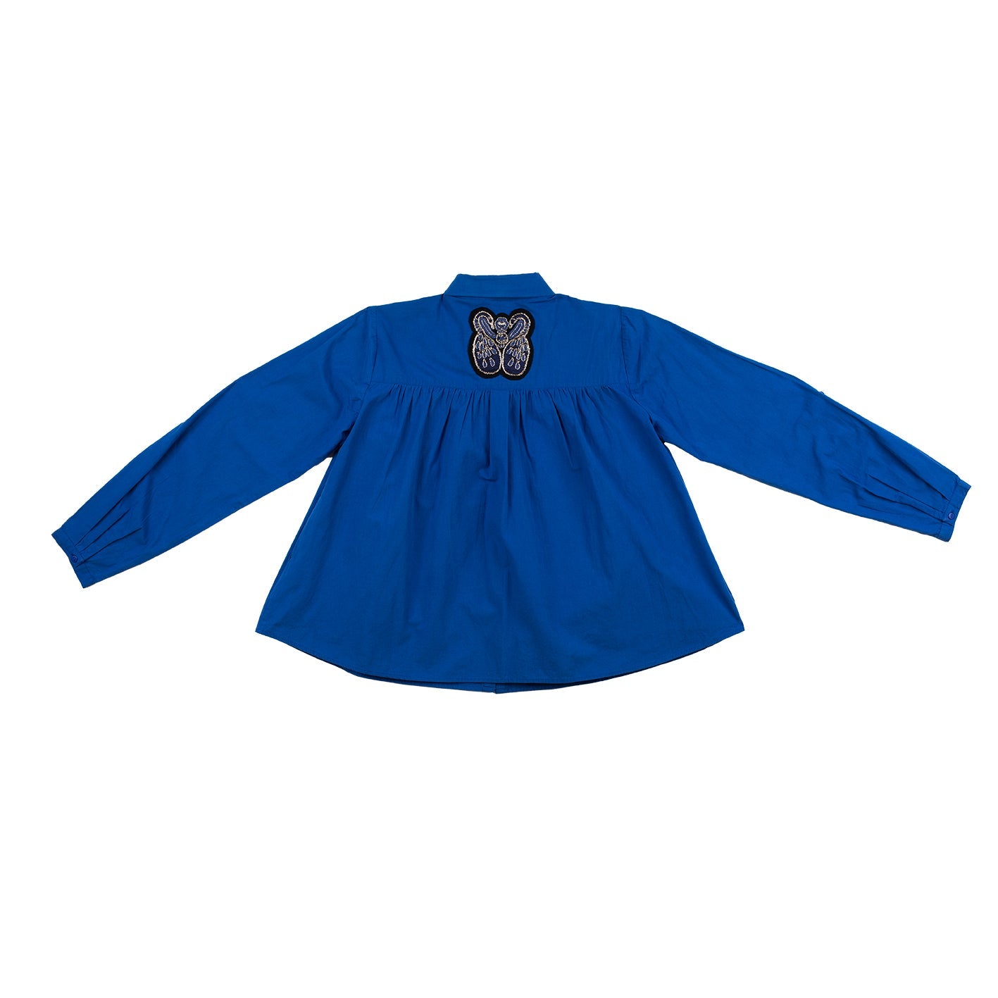 Dos chemise manches longues Hila indigo