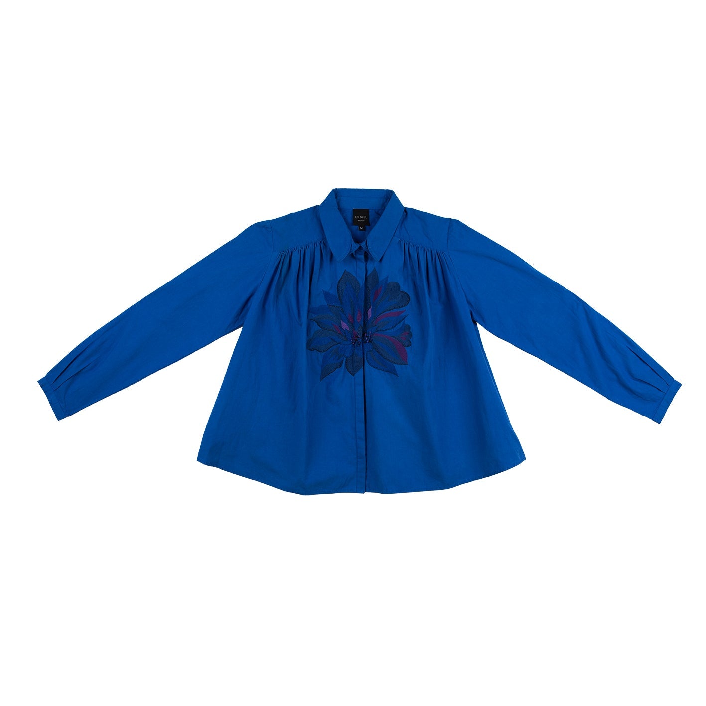 Detail devant Chemise manches longues Hila indigo
