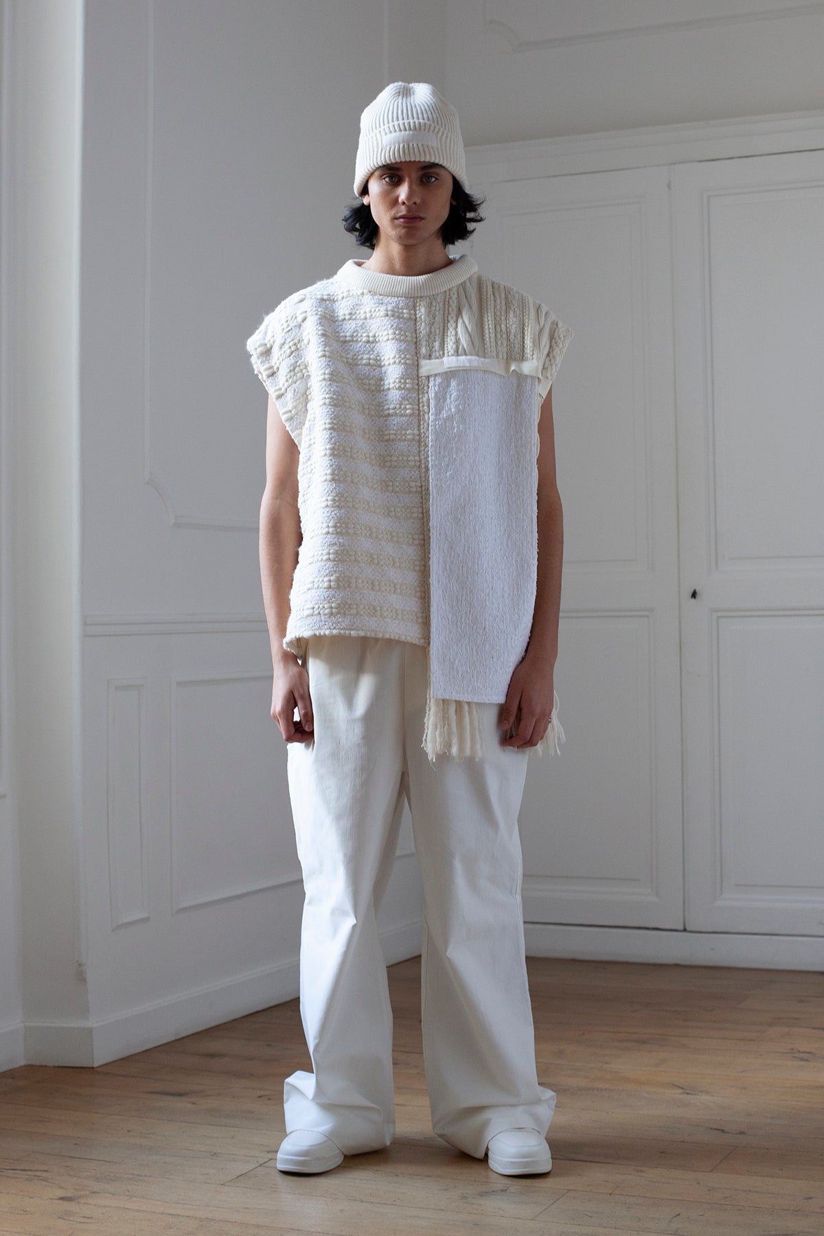 Pull sans manches artisanal