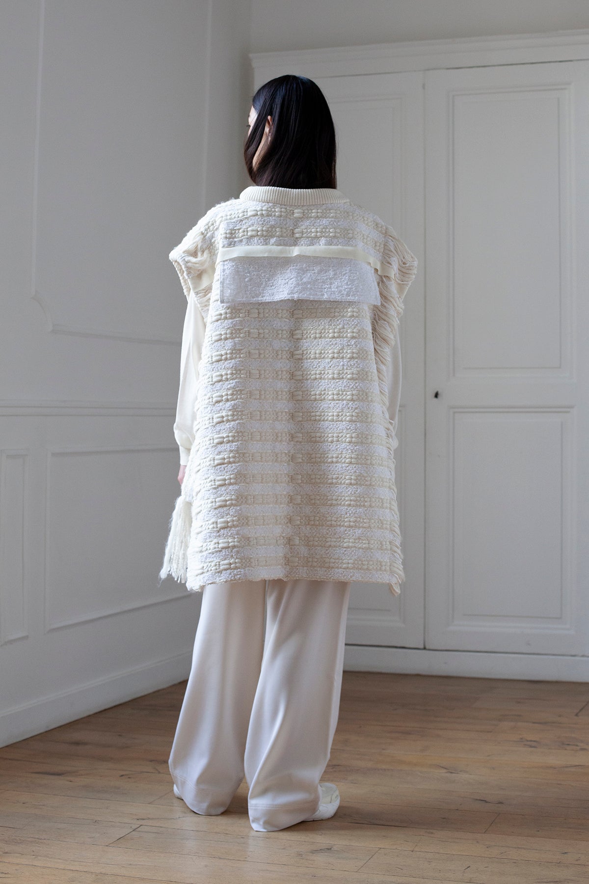 Pull sans manches artisanal