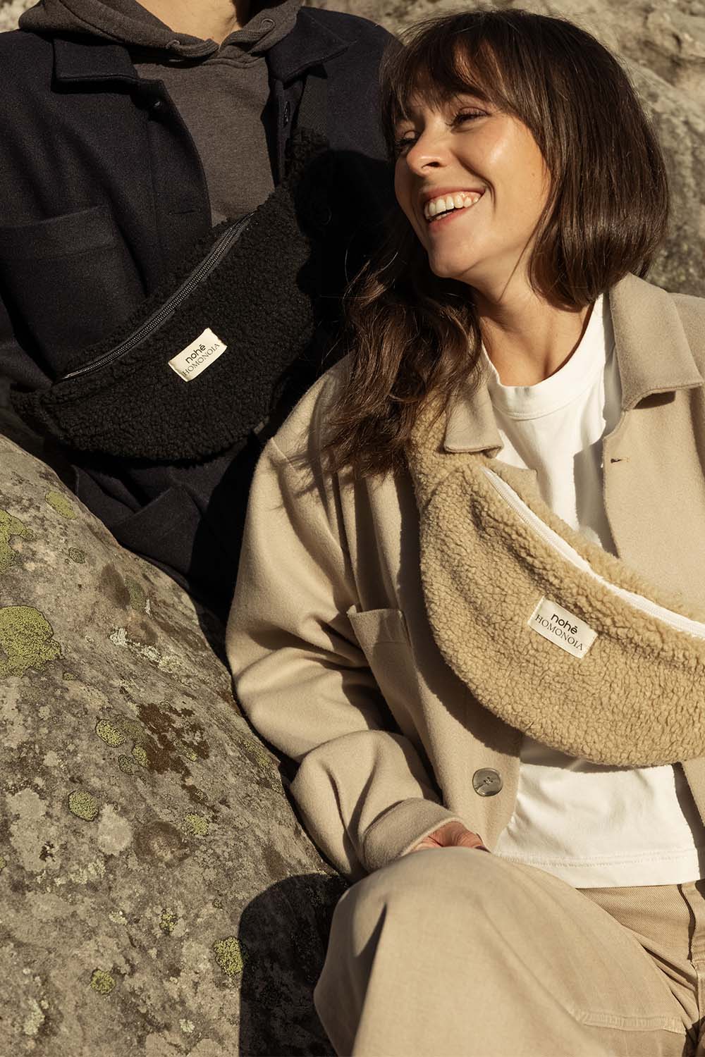 Banane en polaire beige