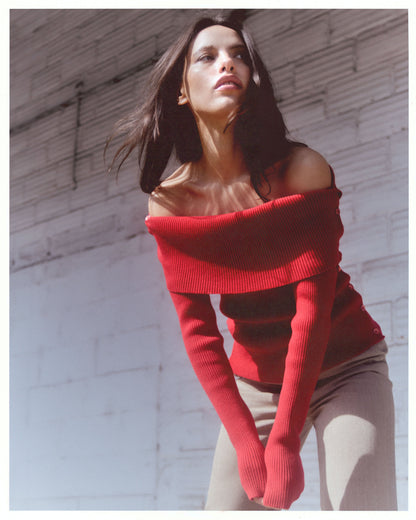 Pull Céphée devant rouge