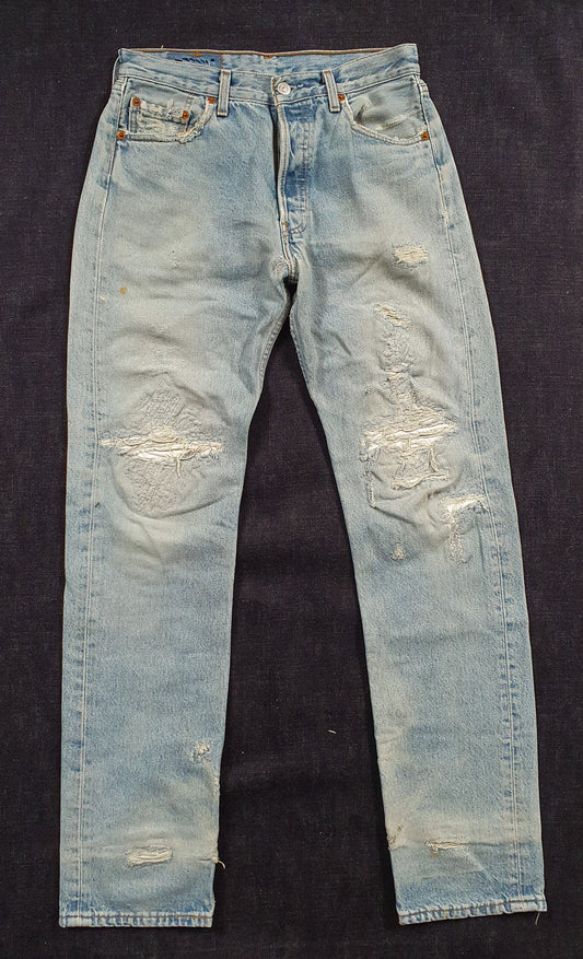 1997 501 Levi's reworked grunge effect (unisexe)