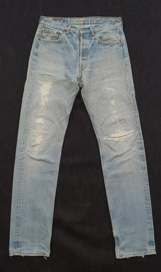 1996 501 Levi's reworked grunge effect 2 (unisexe)