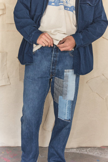 1998 501 Levi's reworked selvedge patchwork (unisex)