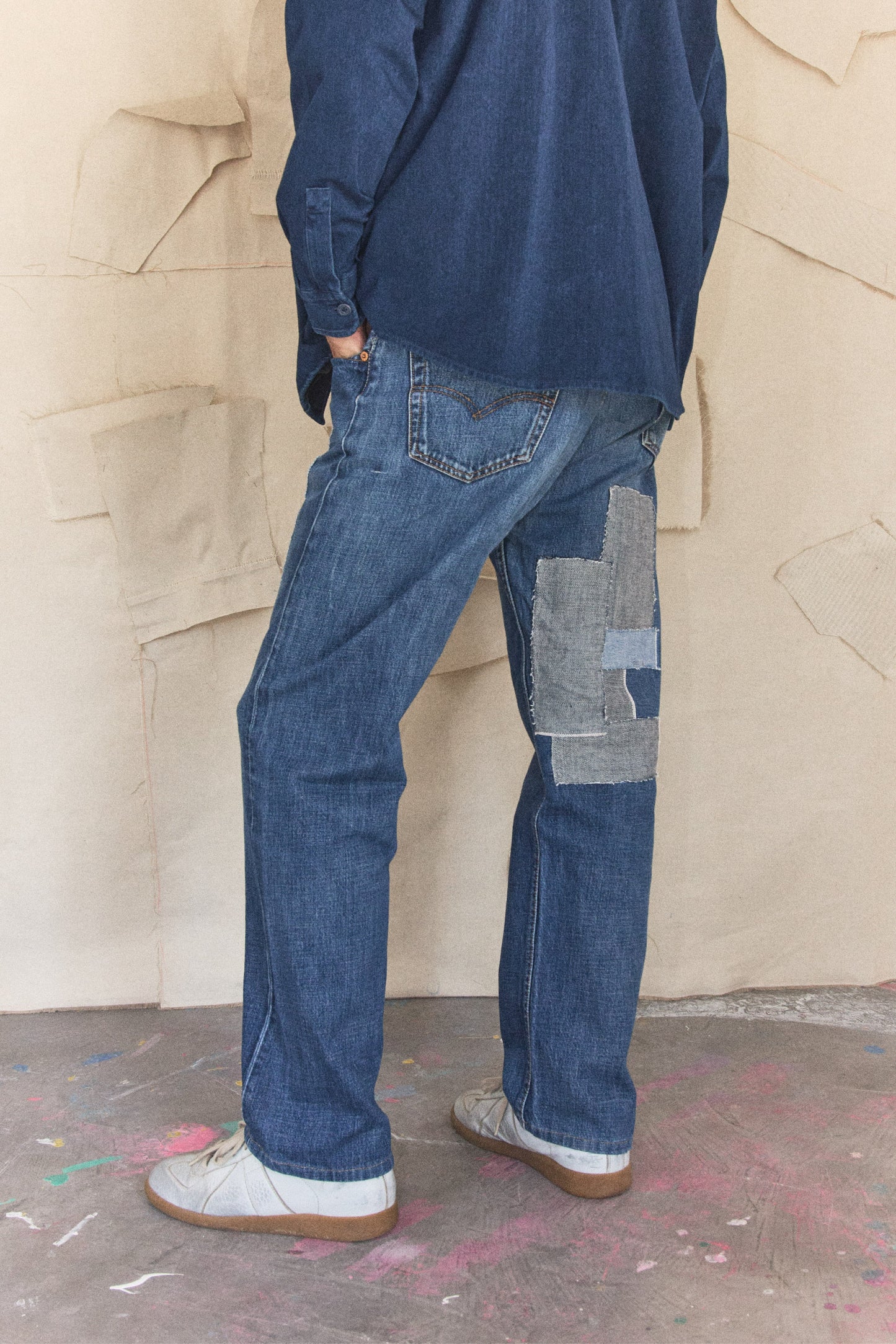 1998 501 Levi's reworked selvedge patchwork (unisex)