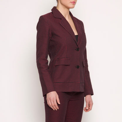 Veste Tailleur Femme - Coton - Vichy rouges et noirs - NUYHENN