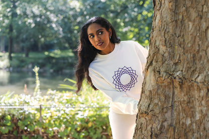 Unisex Organic Cotton Coronal Chakra Sweatshirt