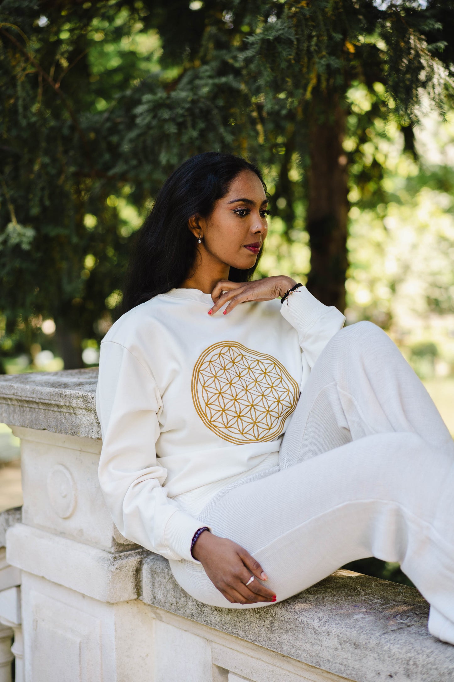 Unisex Flower of Life Sweatshirt in Organic Cotton