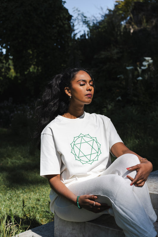 Unisex Heart Chakra Organic Cotton T-shirt