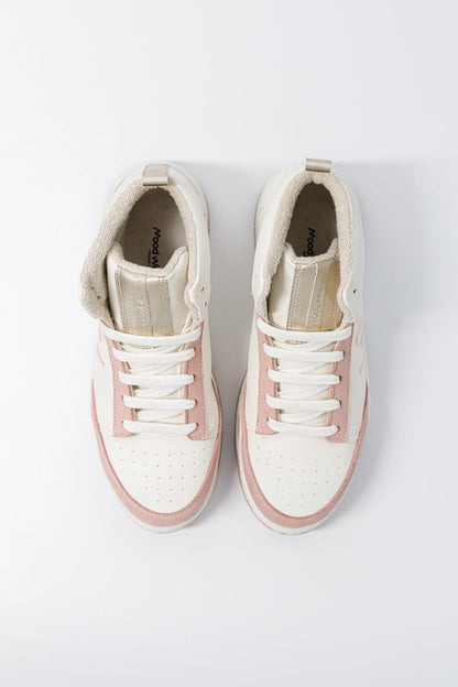 Baskets montantes French Touch Vanilla Rose - vue de haut