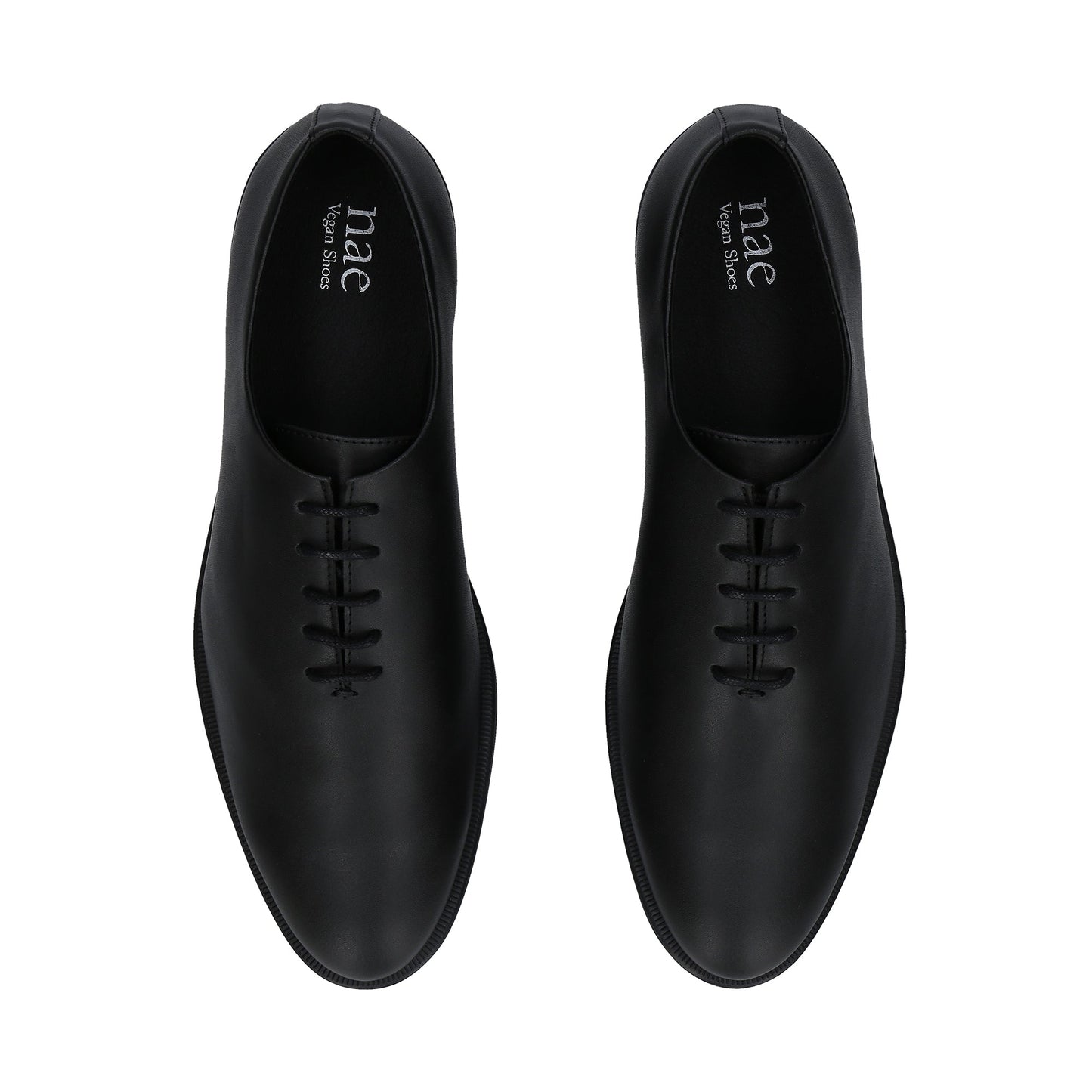 Scarpe vegane uomo oxford in Apple Skin nero di abito elegante stringhe piatte
