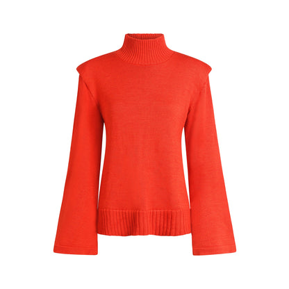 Pull Col Montant Chakra Racine en Laine Mérinos