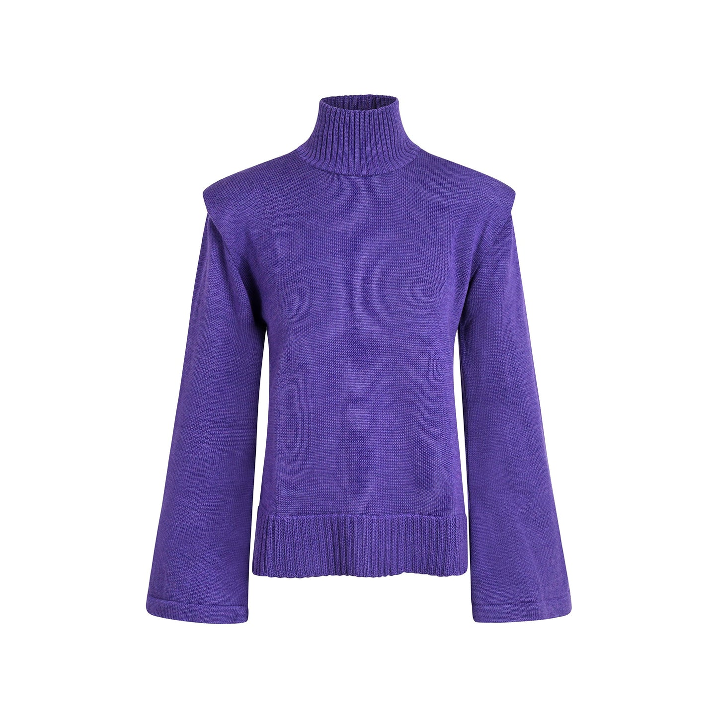 Pull Col Montant Chakra Coronal en Laine Mérinos