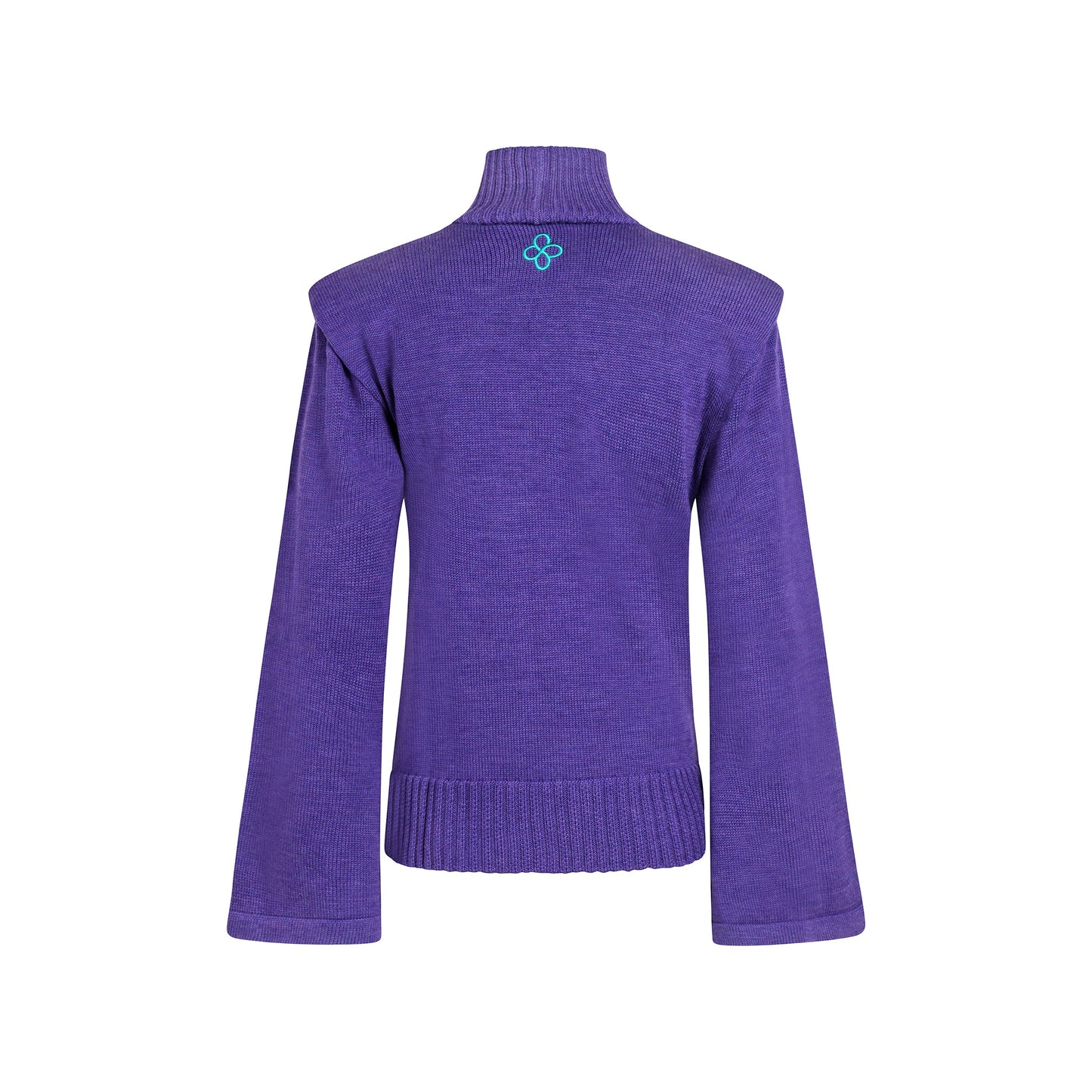 Pull Col Montant Chakra Coronal en Laine Mérinos