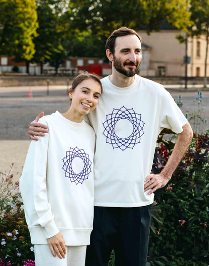 Sweat Unisex Chakra Coronal en Coton Bio - Divine Harmonie