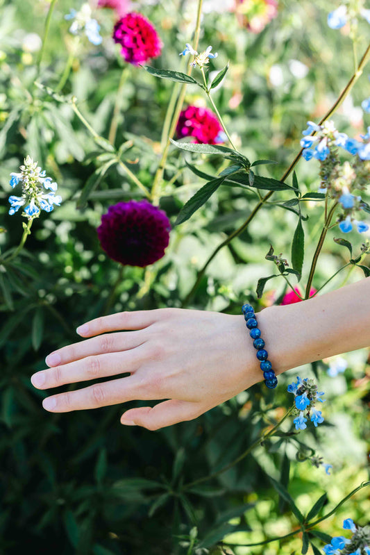 Bracelet Chakra du 3ème Oeil en Lapis-Lazuli - Divine Harmonie