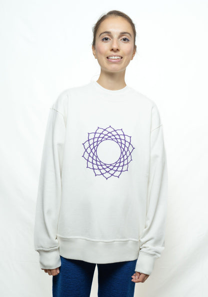 Sweat Unisex Chakra Coronal en Coton Bio - Divine Harmonie