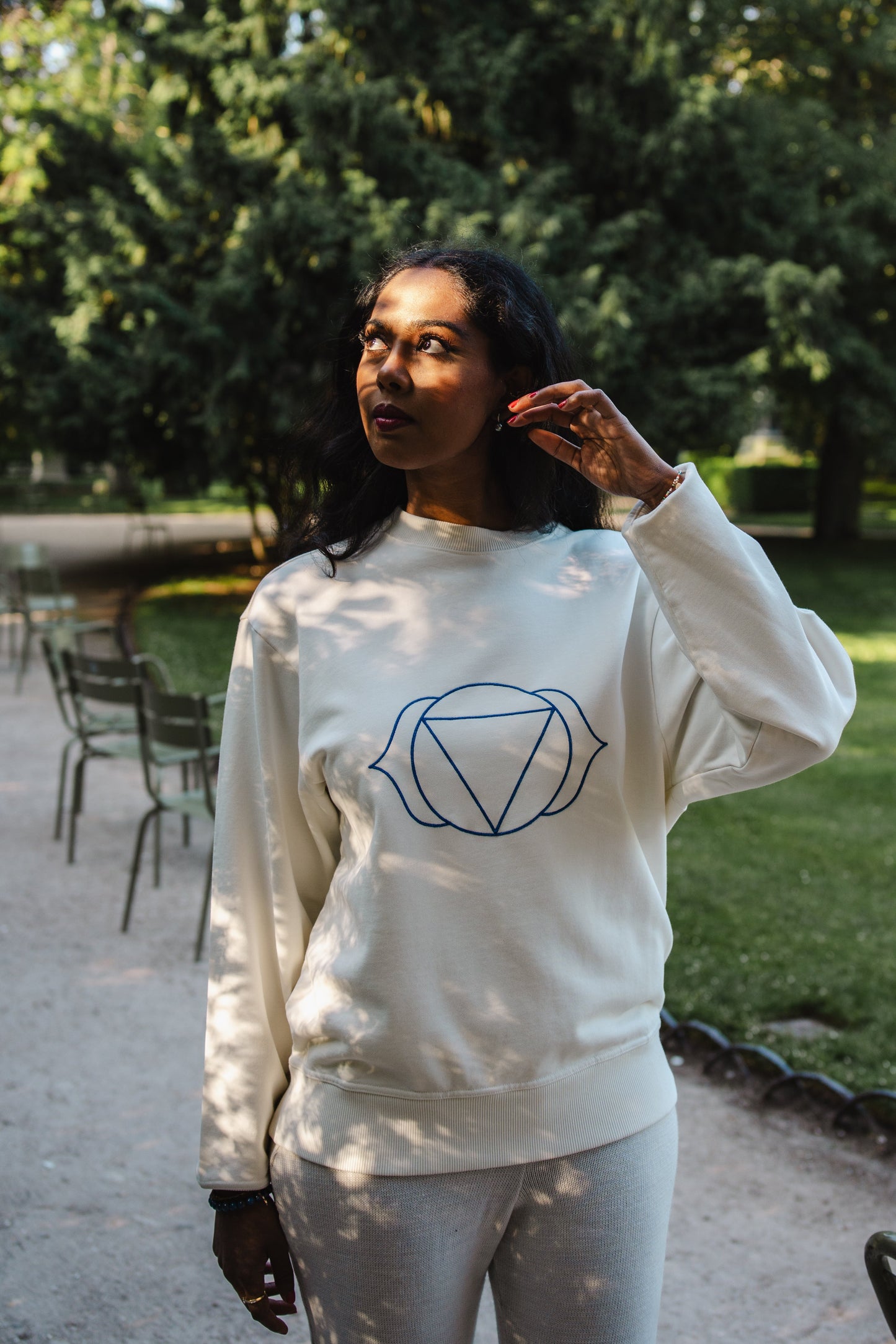 Unisex 3rd Eye Chakra Organic Cotton Sweatshirt