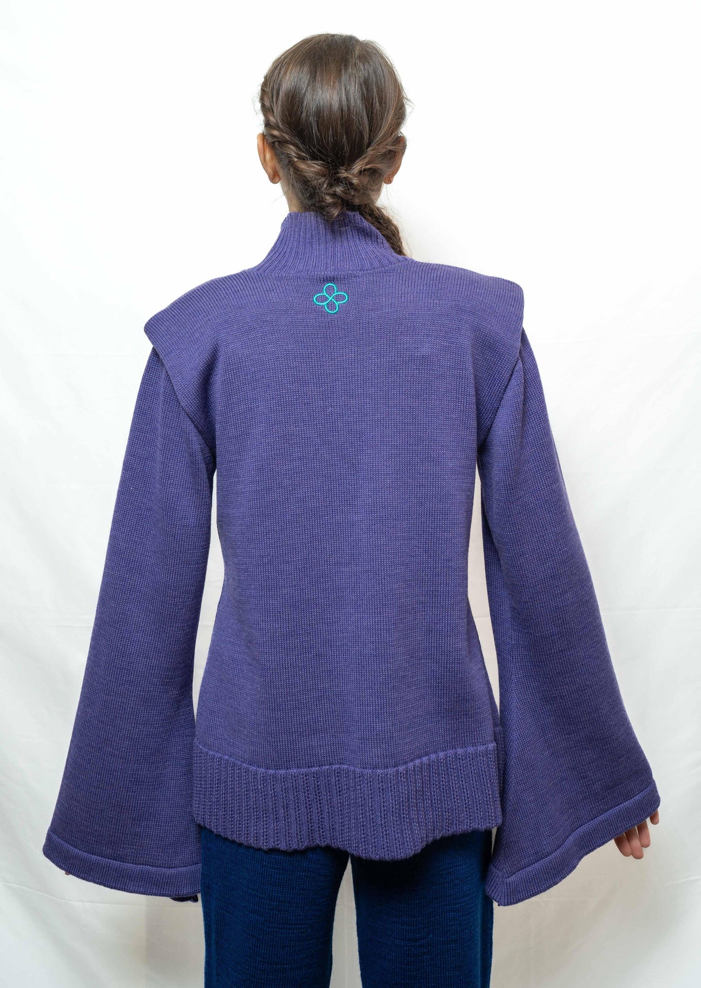 Pull Col Montant Chakra Coronal en Laine Mérinos - Divine Harmonie