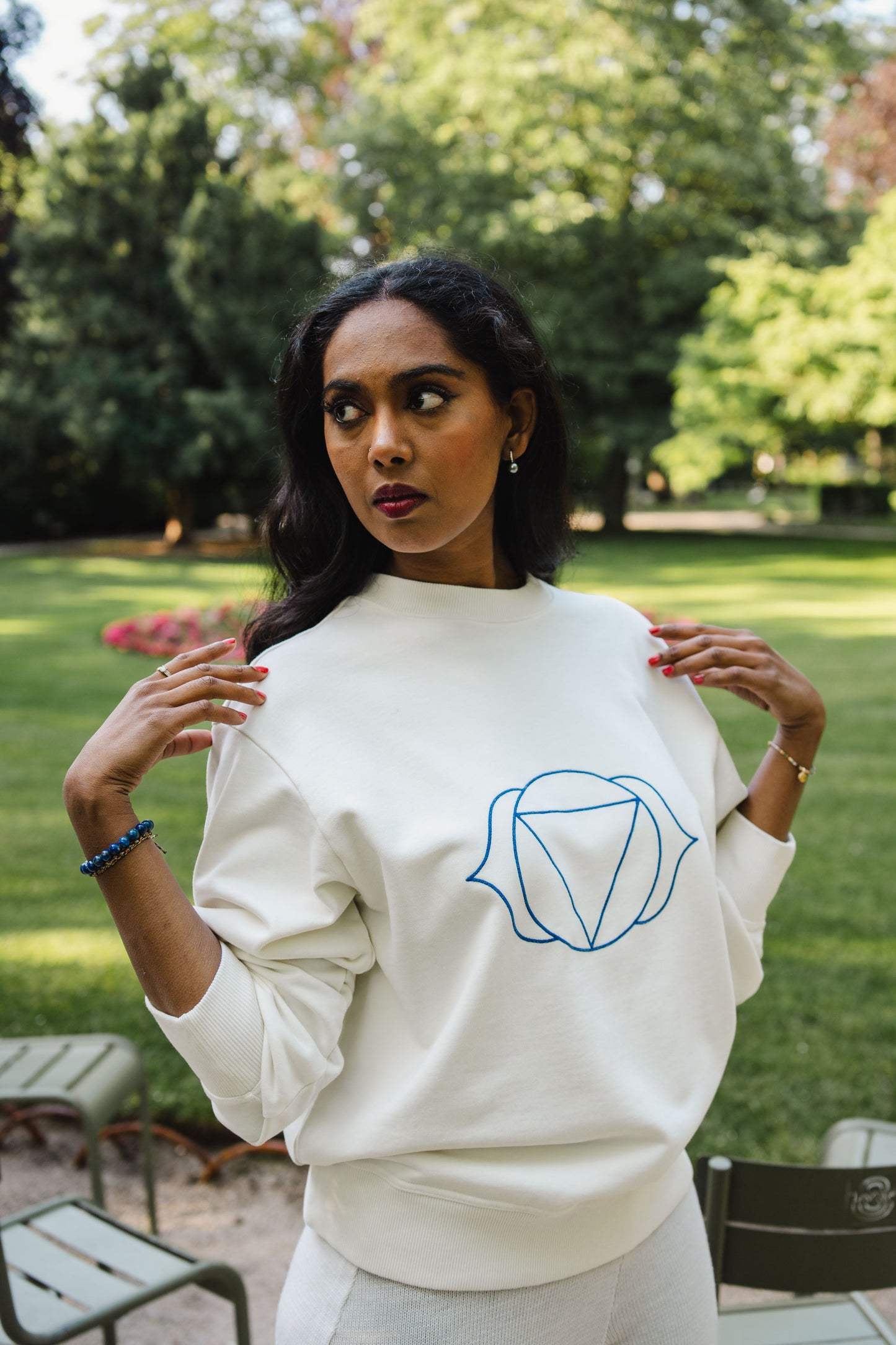 Unisex 3rd Eye Chakra Organic Cotton Sweatshirt