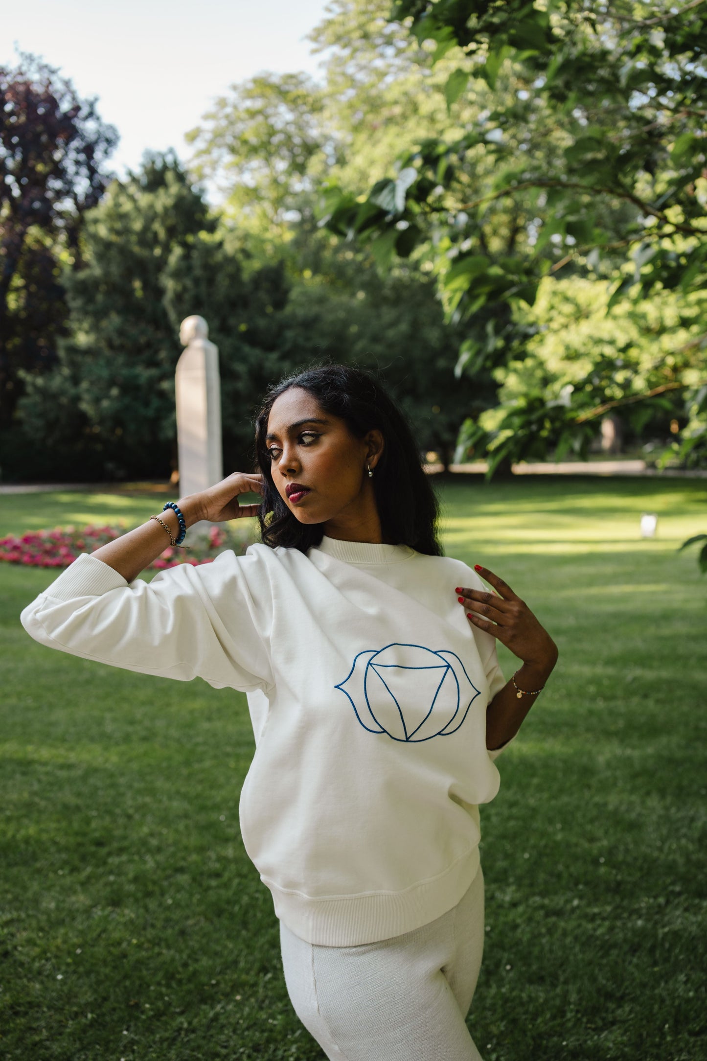 Unisex 3rd Eye Chakra Organic Cotton Sweatshirt