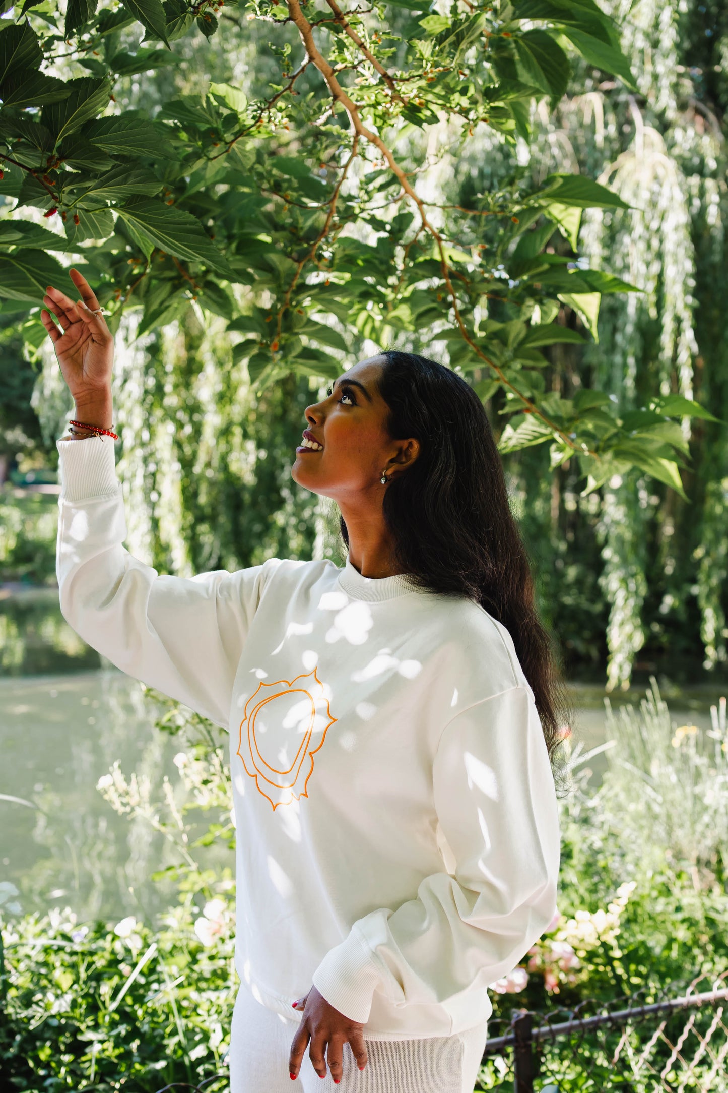 Unisex Sacred Chakra Organic Cotton Sweatshirt