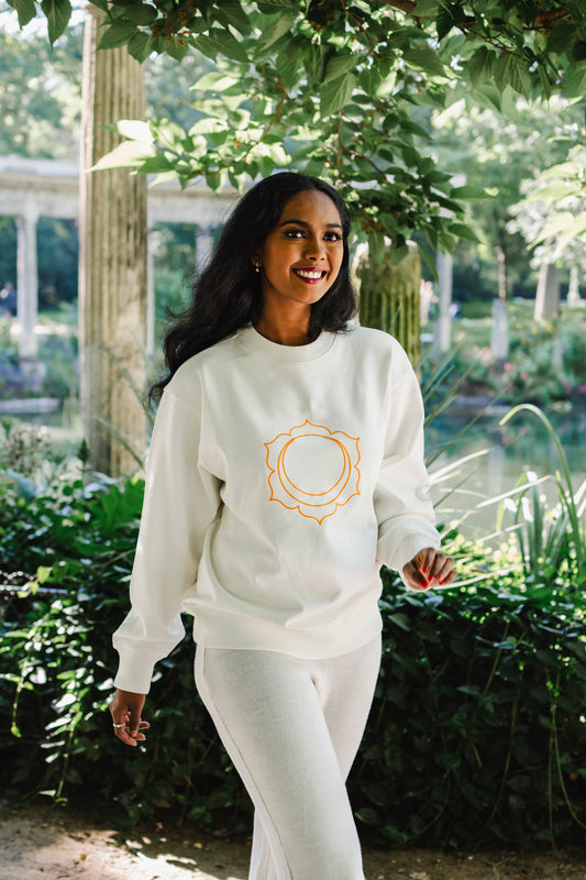 Unisex Sacred Chakra Organic Cotton Sweatshirt