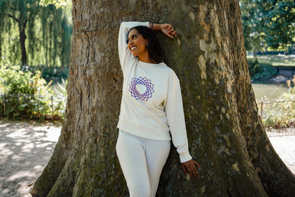 Unisex Organic Cotton Coronal Chakra Sweatshirt