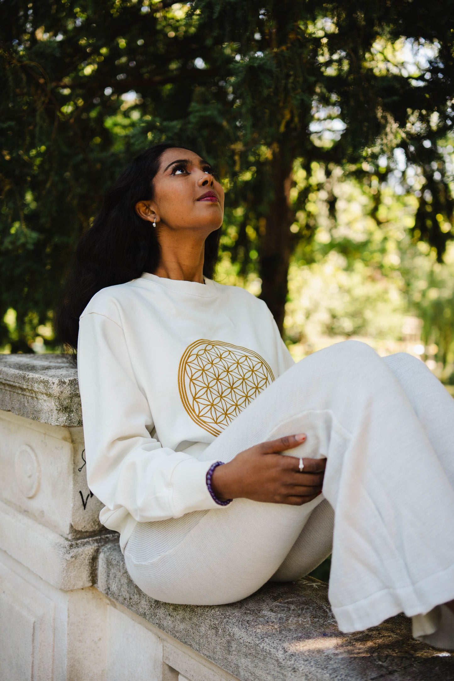 Unisex Flower of Life Sweatshirt in Organic Cotton