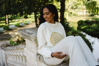 Unisex Flower of Life Sweatshirt in Organic Cotton