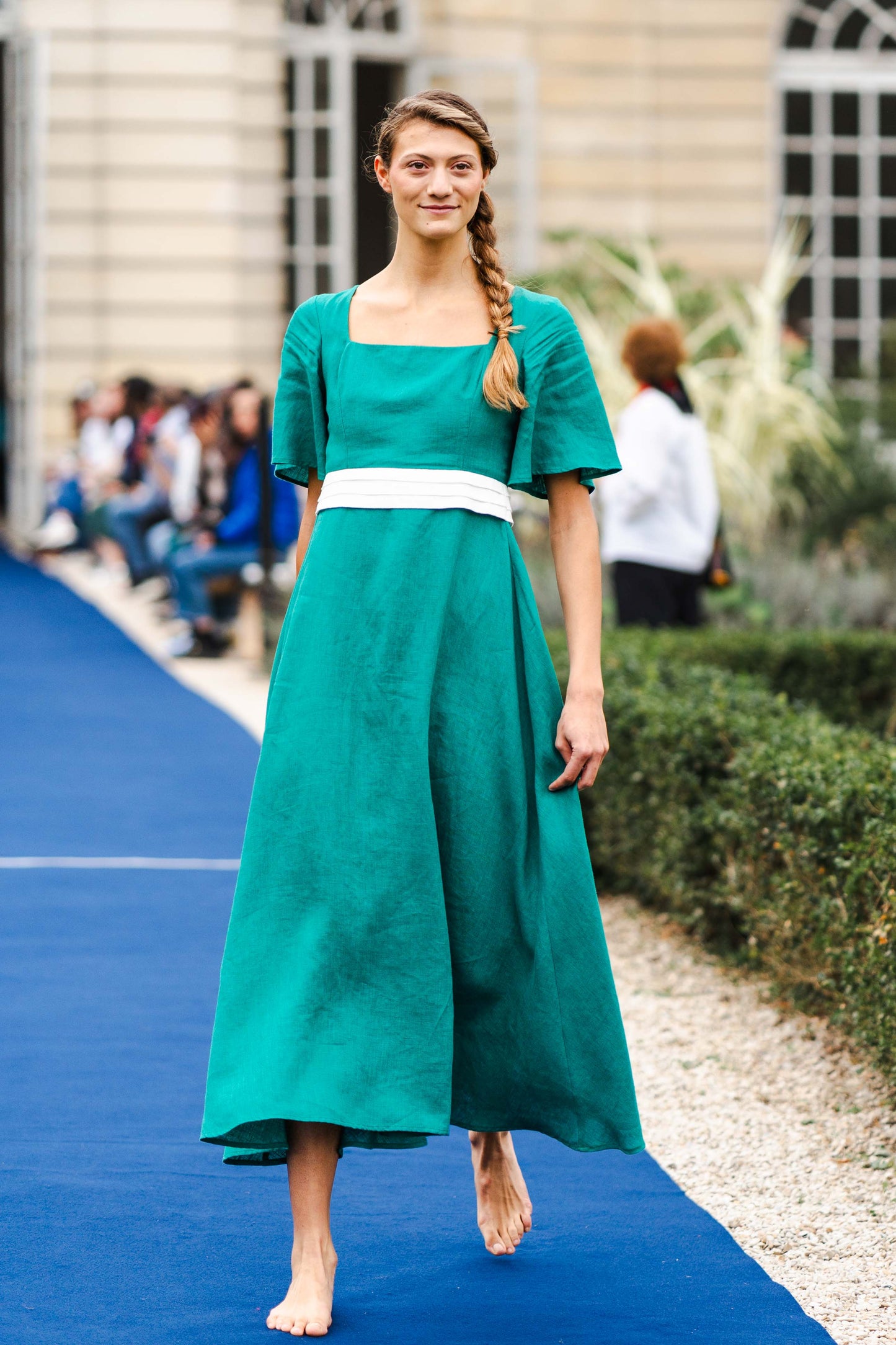 Robe Longue Terre d'Émeraude en Lin