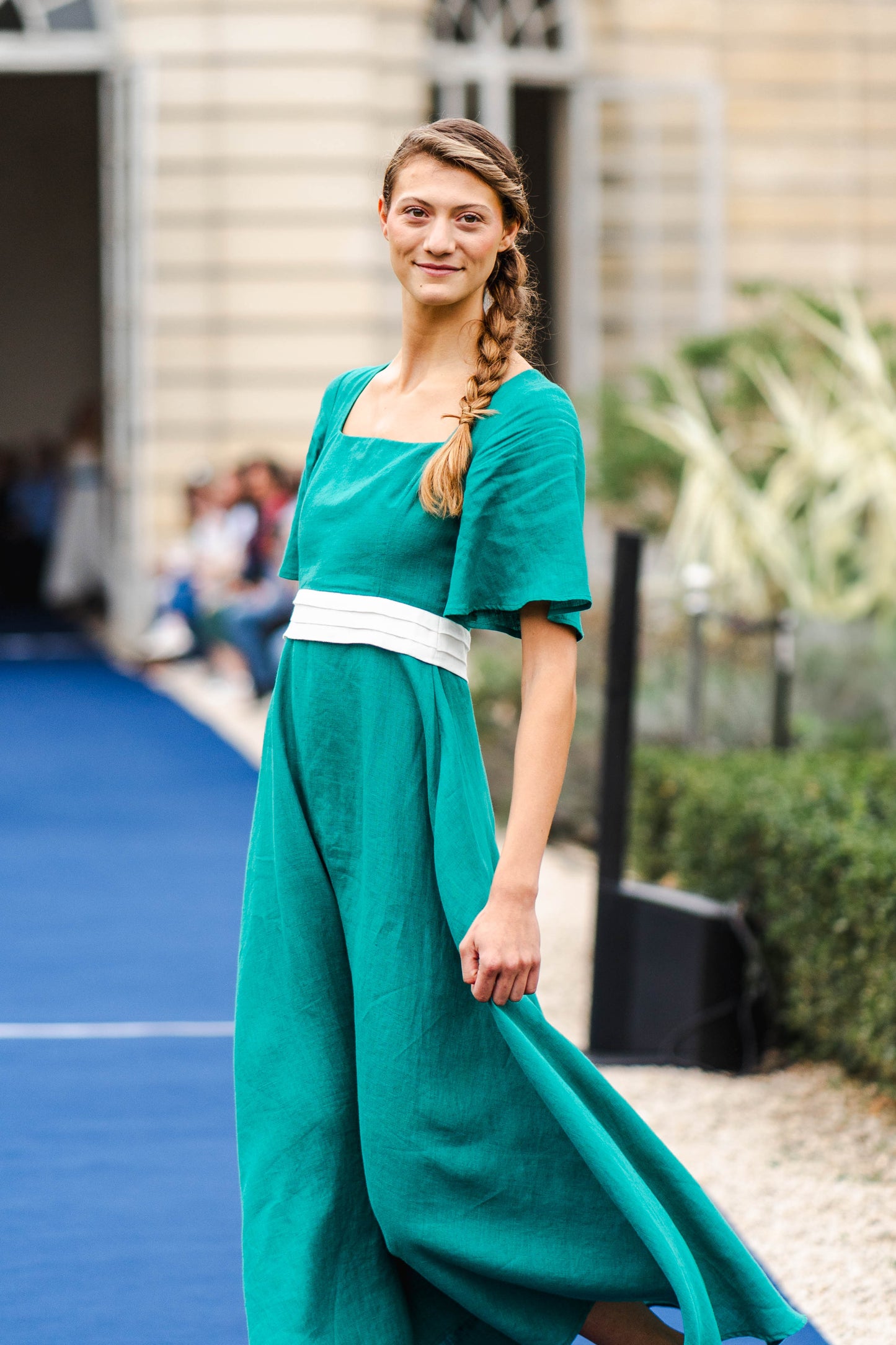 Robe Longue Terre d'Émeraude en Lin