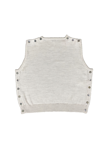 Top Cassiopée en cuir noir