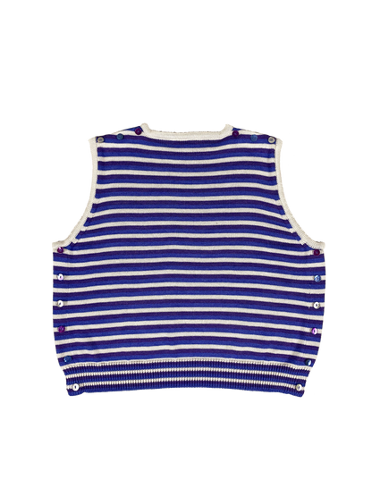 Top Cassiopée en cuir noir