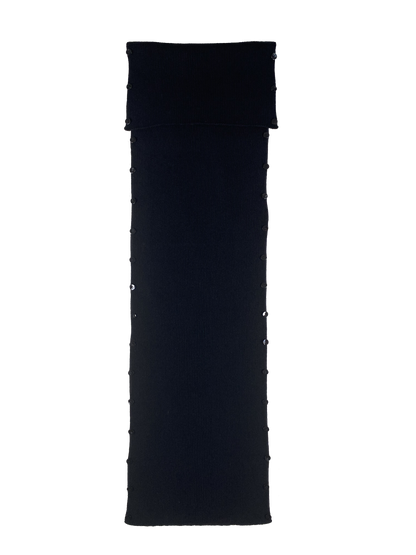 Robe Céphée devant rayé noir et écru