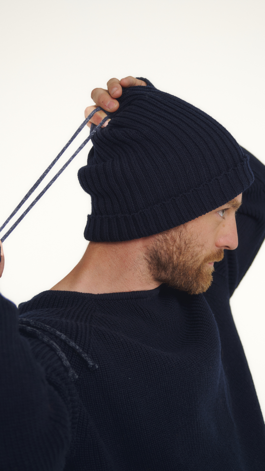 Bonnet-tour de cou laine mérinos JANO 001.