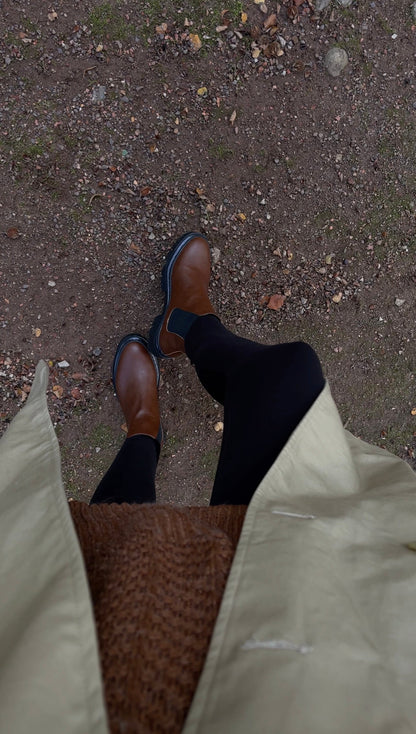women chelsea ankle vegan boot brown