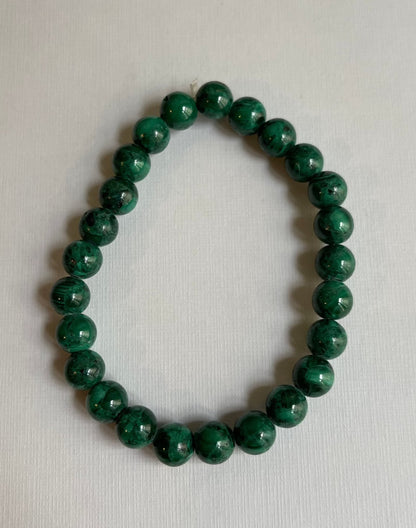 Bracelet Chakra du Coeur en Malachite - Divine Harmonie