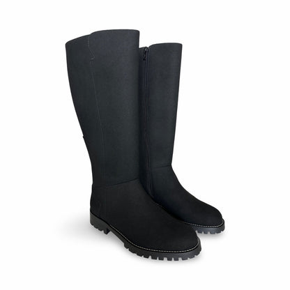 Pair of black knee-high boots