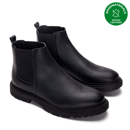 Veganen knöchelhohe Stiefellette, im Chelsea- Stil Boots Wasserfest Elastischer | NAE